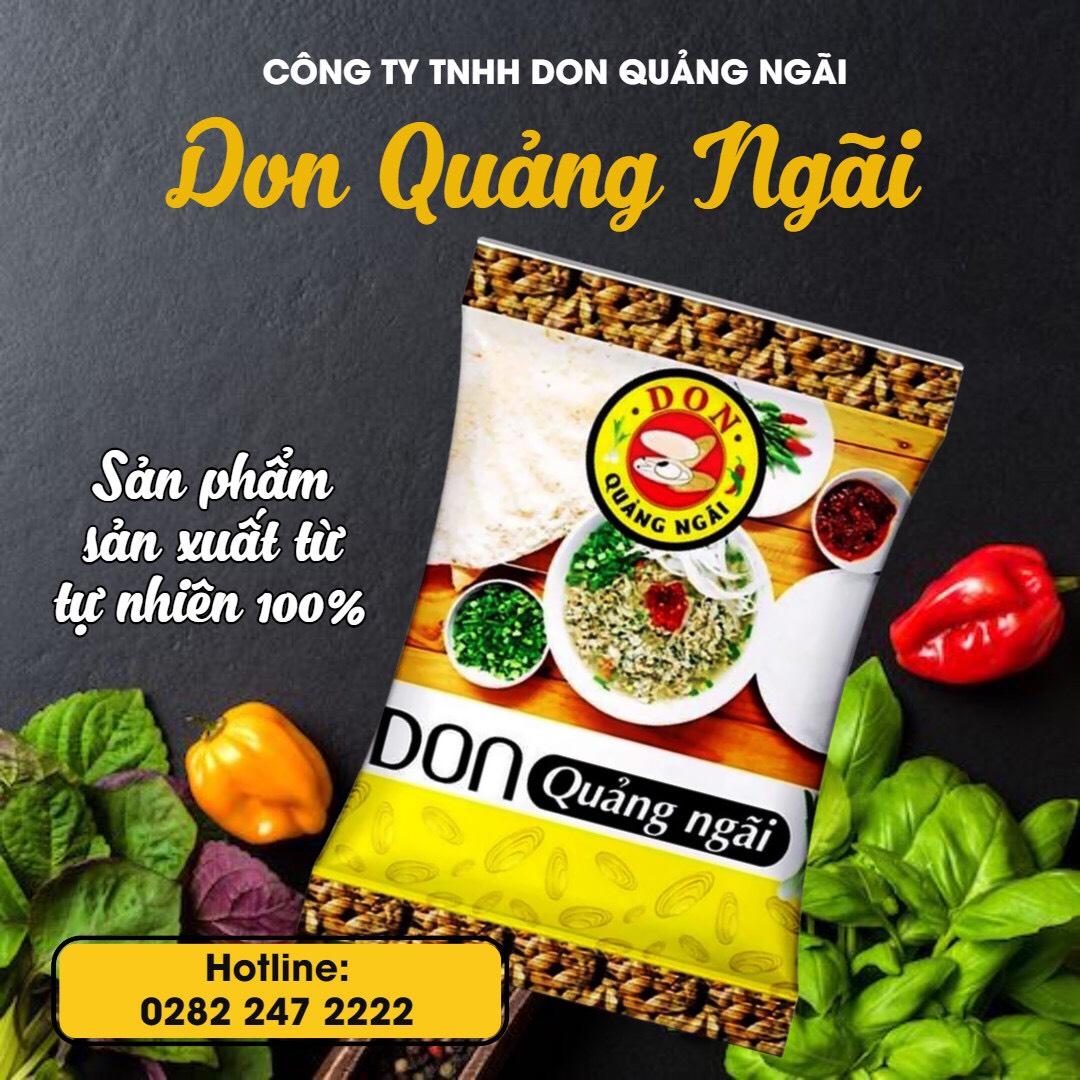 DON ĂN LIỀN 65G - ĐẶC SẢN QUẢNG NGÃI, KHÔNG CHẤT BẢO QUẢN