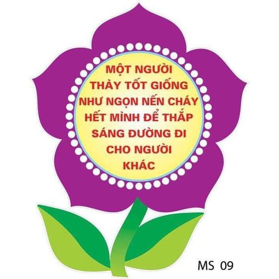 Decal hoa biểu ngữ