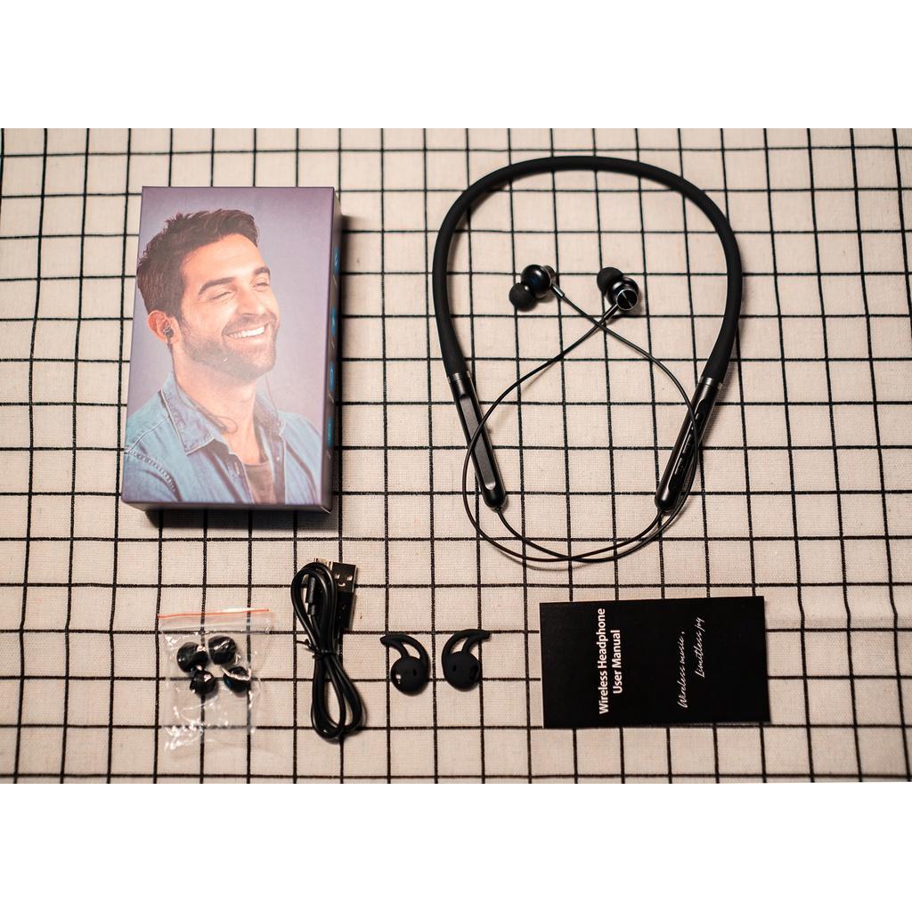 Tai Nghe Cao Su Non N8 Đeo Cổ Giảm Tiếng Ồn Kết Nối bluetooth Giao Thức AAC