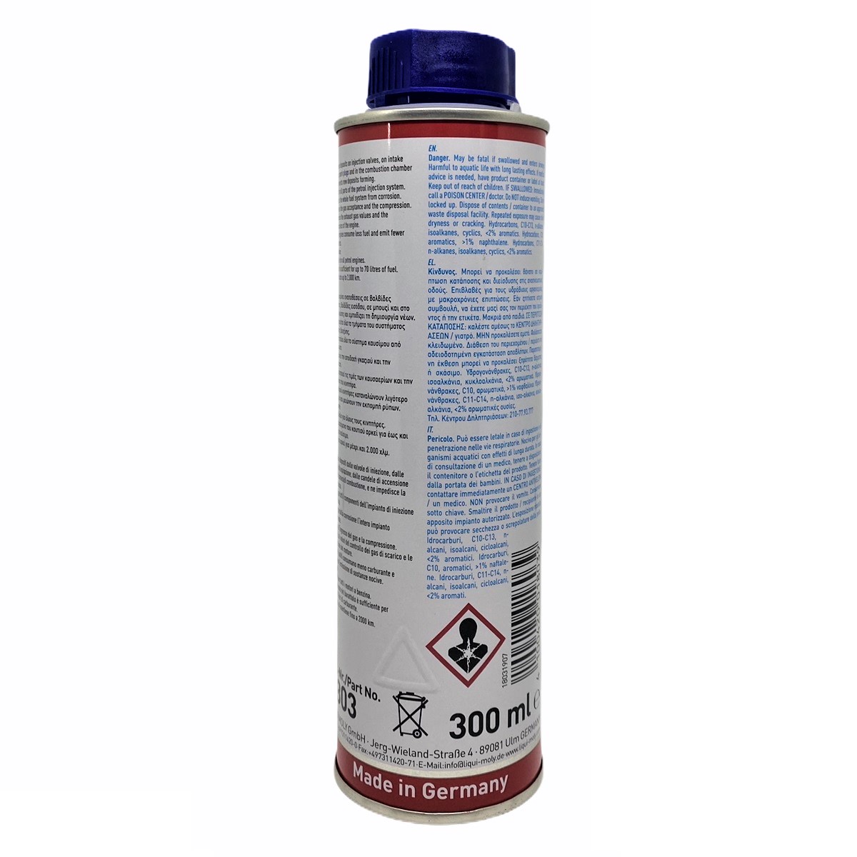 Phụ gia xúc béc xăng cao cấp Liqui Moly 1803 - Tặng kèm 1 khăn lau chuyên dụng 3M