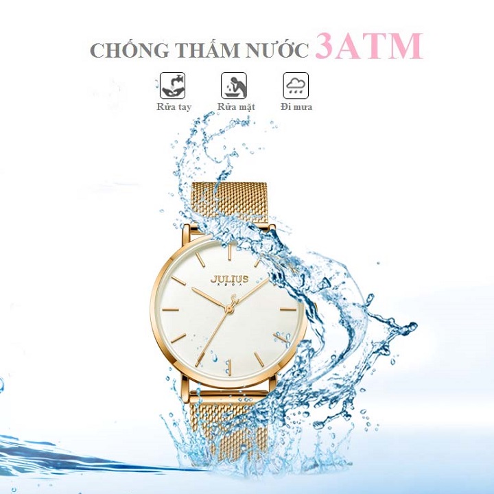 Đồng Hồ Nam Julius Hàn Quốc JA1164M Dây Thép, Đơn GIản, Tinh Tế, Đẳng Cấp