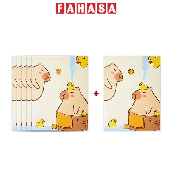 [MUA 5 TẶNG 1] Tập Học Sinh Capybara - 4 Ô Ly - 200 Trang 70gsm - The Sun - Mẫu 2