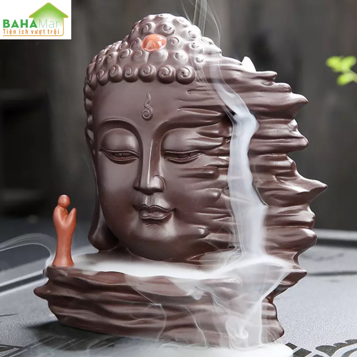 LƯ HƯƠNG THÁC KHÓI TRẦM HƯƠNG CHẢY NGƯỢC PHẬT TỔ NÓI "BAHAMAR" với thiết kế chảy dài đổ khói hơi nước tạo nên sự bí ẩn khí quyển.