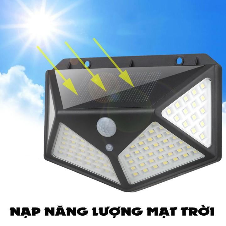 Đèn cảm biến tự động bật tắt 100 LED sử dụng năng lượng mặt trời (DCB100)