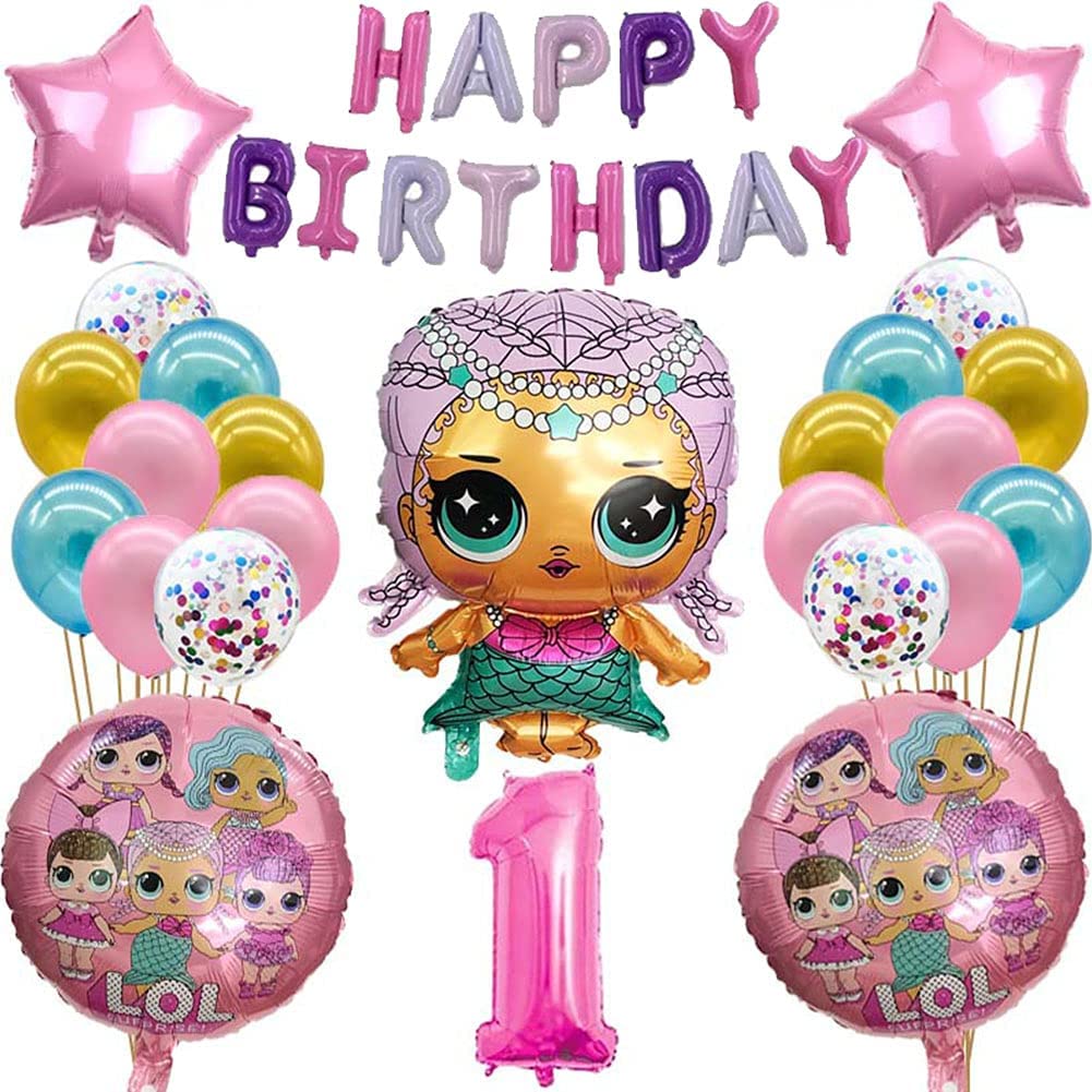 Bộ bong bóng trang trí LOL Birthday Set tcl65
