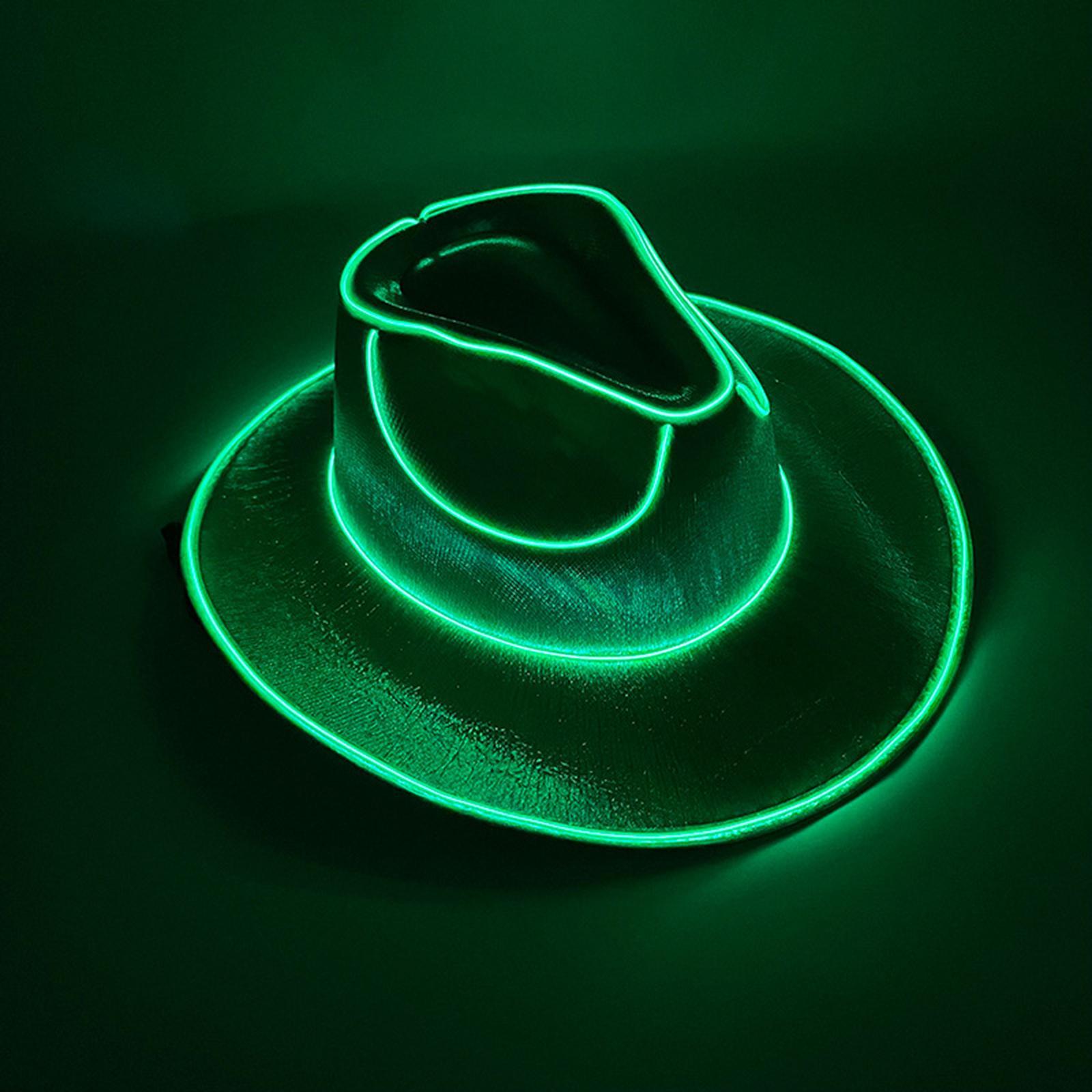Cowgirl Hat LED Cowboy Hat Hat Fancy Dress Western Cowboy Hat Light up Cowboy Hat for Halloween Bridesmaid Bridal Holiday