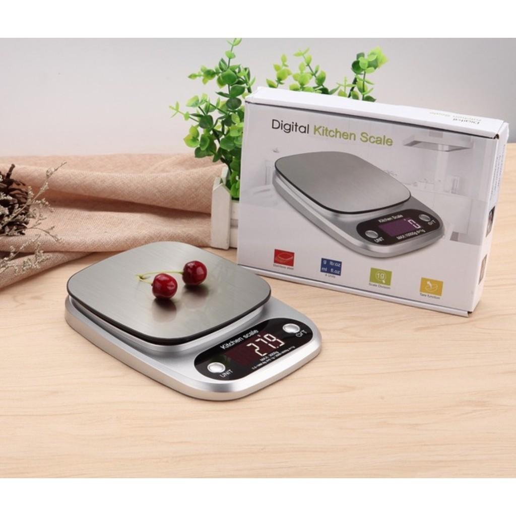 Cân Điện Tử Nhà Bếp Kitchen Scale 1g -10kg - Độ Chính Xác Cao - Màn hinh Led Cân Điện Tử