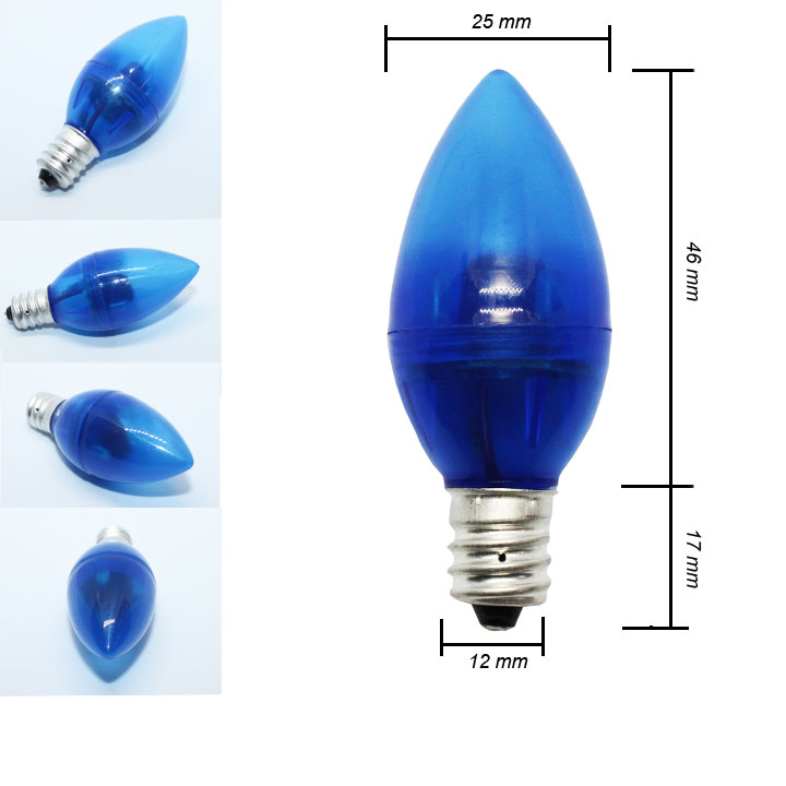 BỘ ĐÈN LED 10 TRÁI ỚT TIẾT KIỆM ĐIỆN (1W) ĐUÔI VẶN E12-220V