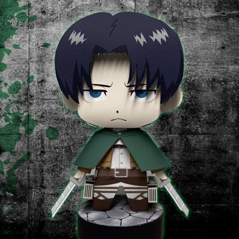 Mô hình giấy anime chibi Levi Ackerman