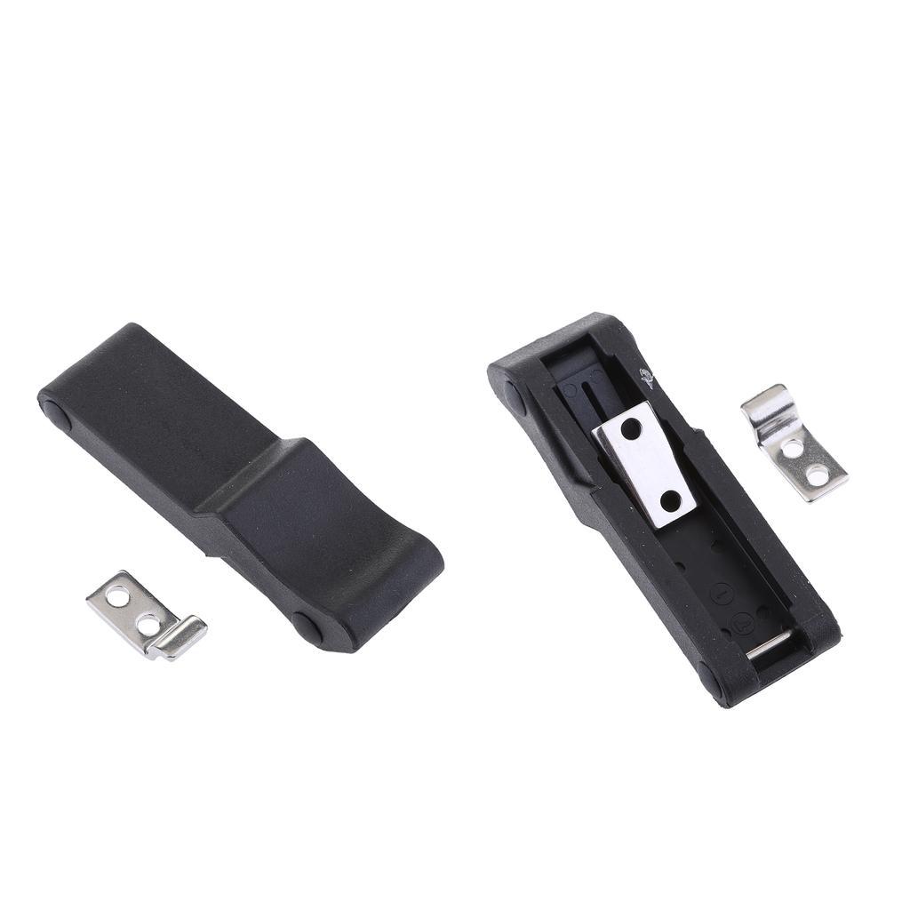 2 Pieces 4'' Flexible Draw Latch Soft Black Rubber Replace Southco C7-10