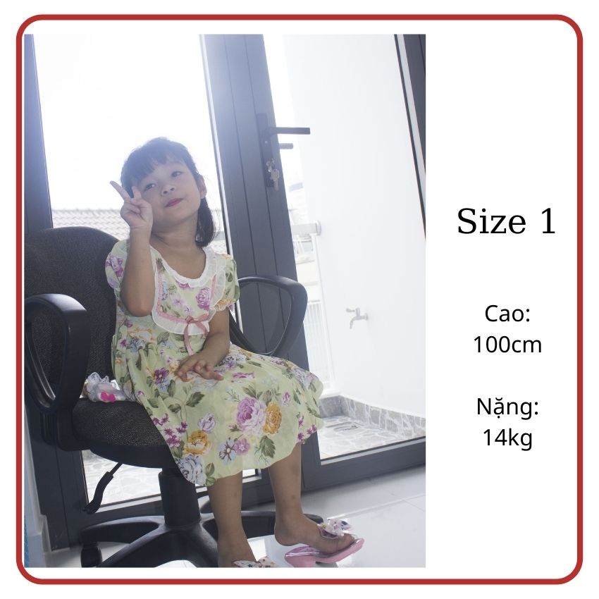 Đầm bé gái thiết kế đa dạng với màu sắc tươi sáng, chất voan lụa loại 1 mềm mịn, thoáng mát, thoải mái mặc đi chơi, dã ngoại - TiVung Shop chuyên đầm váy nữ