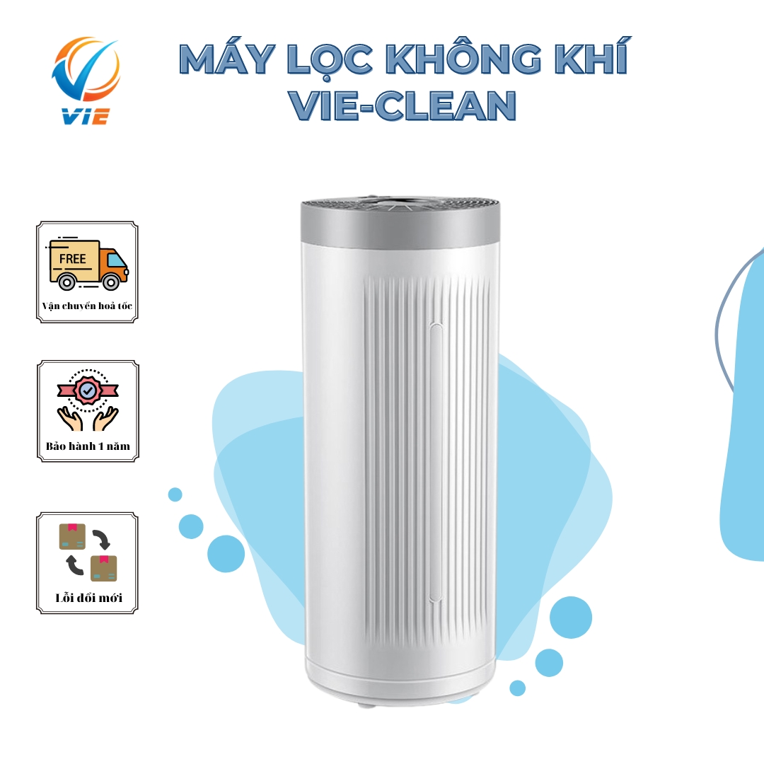 Máy lọc không khí Vie-Clean cho không gian 35-50m2 tích hợp phun sương tạo ẩm ( Hàng chính hãng)