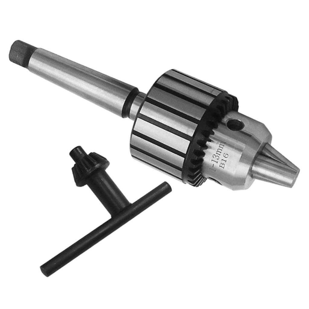 Machine Precision Carbon Steel Keyless Lathe Drill Chuck MT2-B16 1-13mm Range
