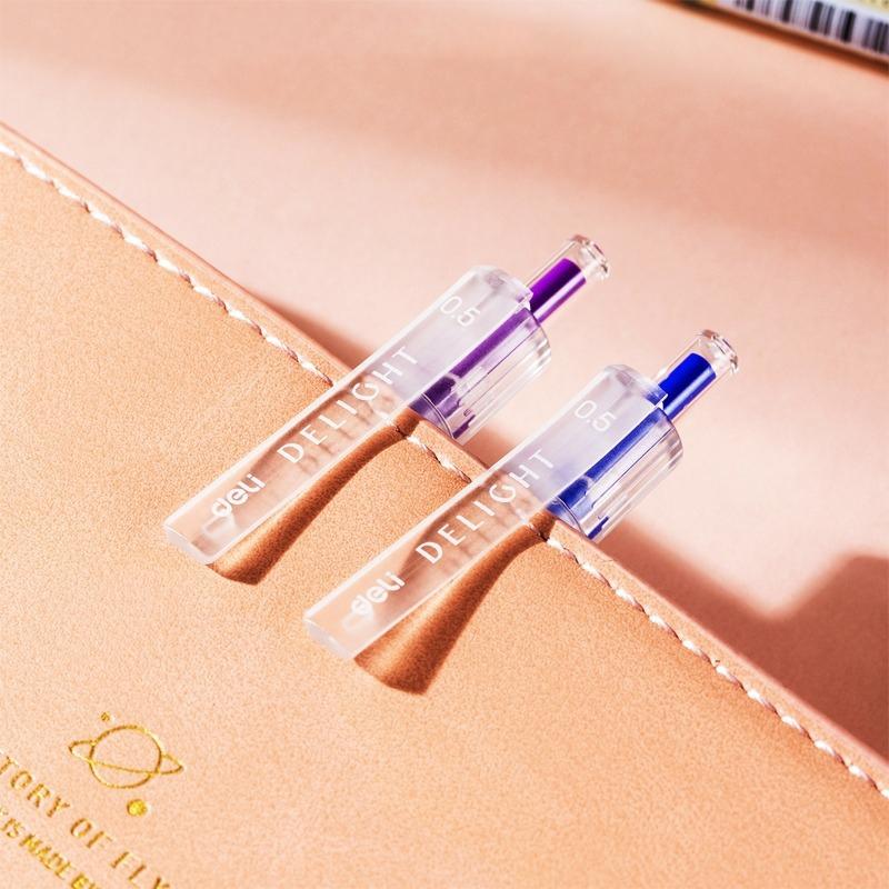 Bút Gel Delight 0.5 mm - Deli EG118-BL - Mực Xanh