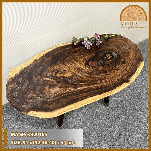 MẶT BÀN CAFE/ SOFA PHÒNG KHÁCH GỖ NGUYÊN TẤM KR20165