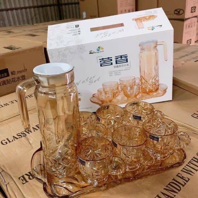 Bộ Bình Trà Cao Cấp Thủy Tinh Cao Cấp