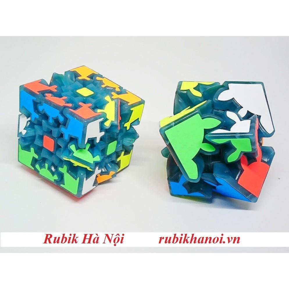 Rubik Gear 2x2x2 Trắng/Dạ Quang Xanh
