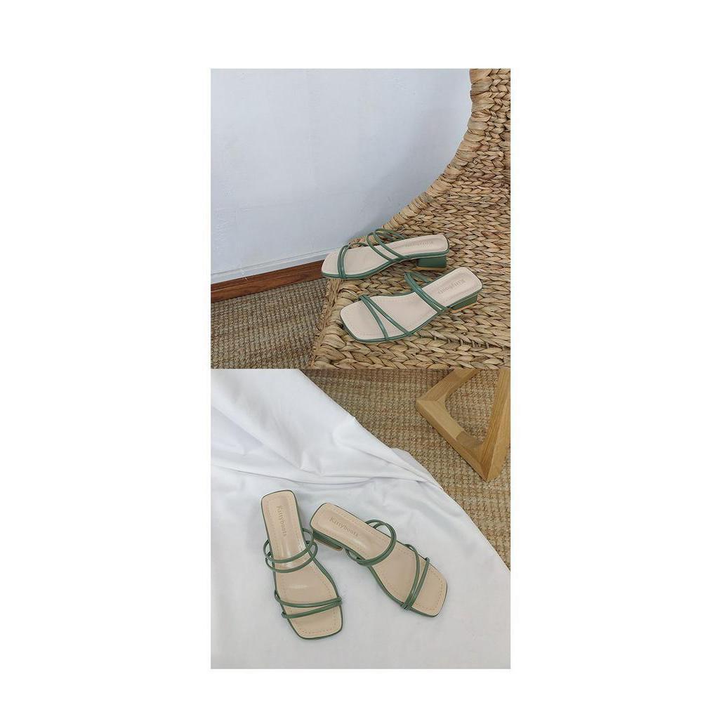 MS302 Sandal nữ quai mảnh đế 3p xinh xắn