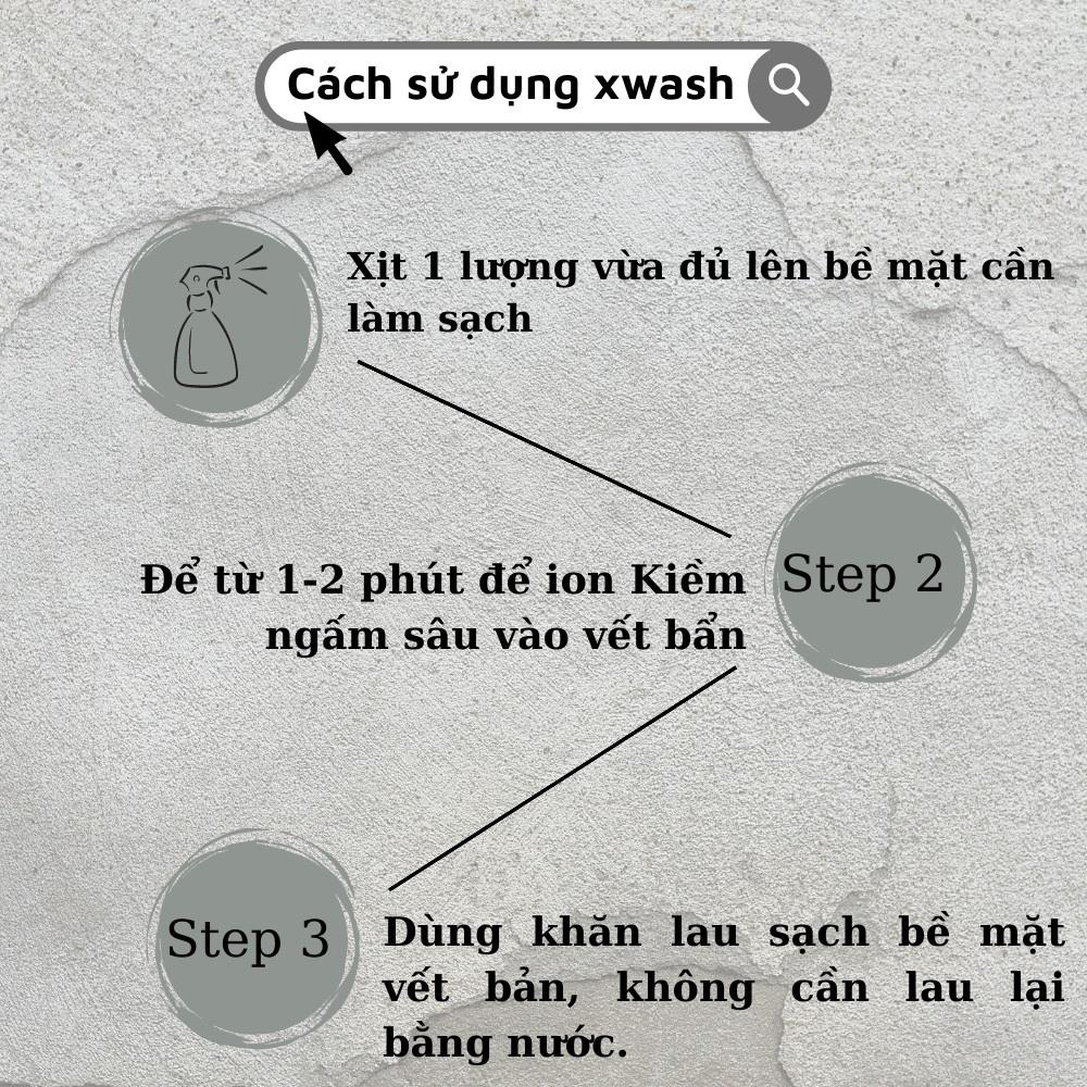 Chai Xịt Vệ Sinh Nội Thất- ghế da Ô Tô Xwash - Hỗ Trợ Diệt Khuẩn Khử Mùi Khó Chịu Bên Trong Xe Ô Tô(500ml)