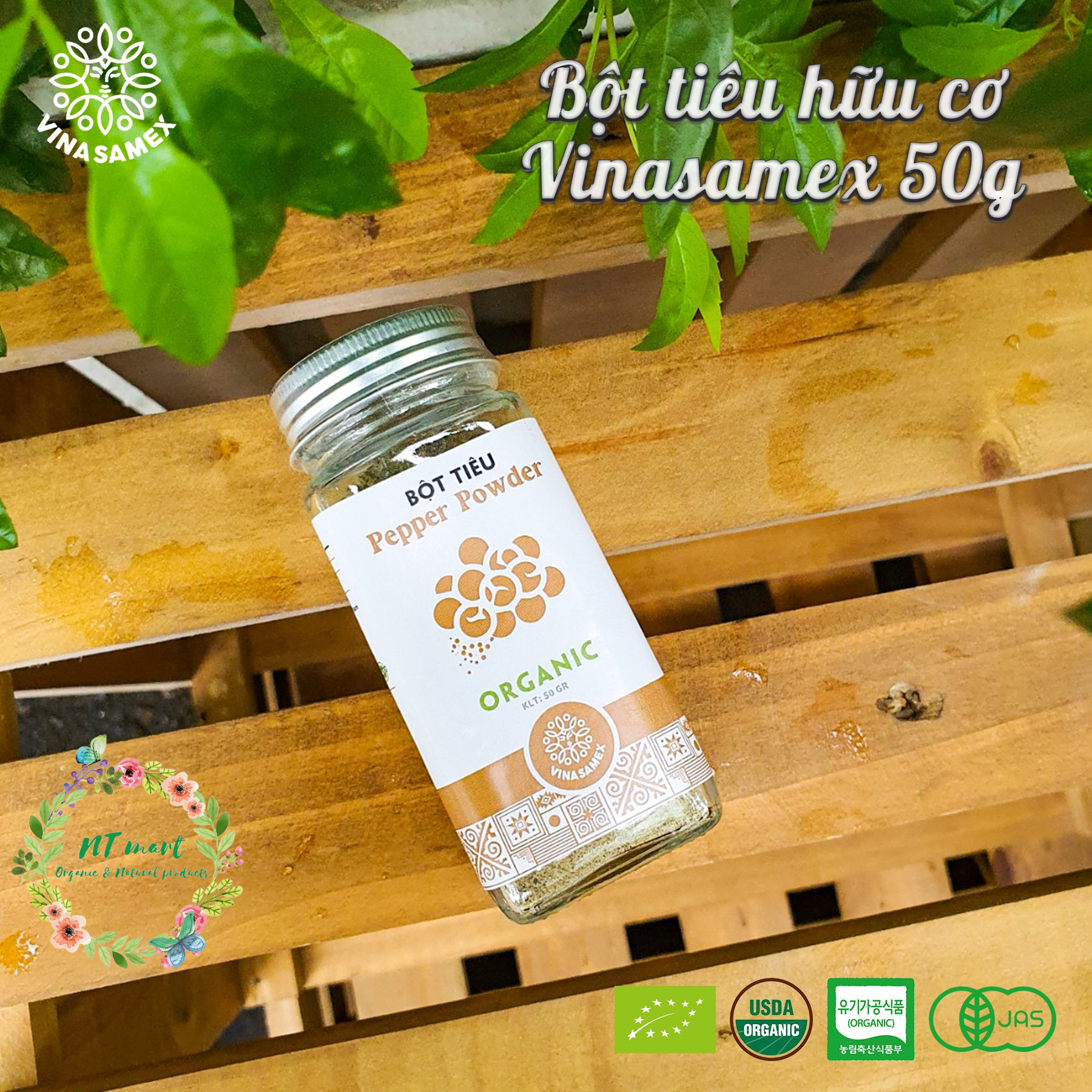 Bột tiêu hữu cơ Vinasamex 50gr