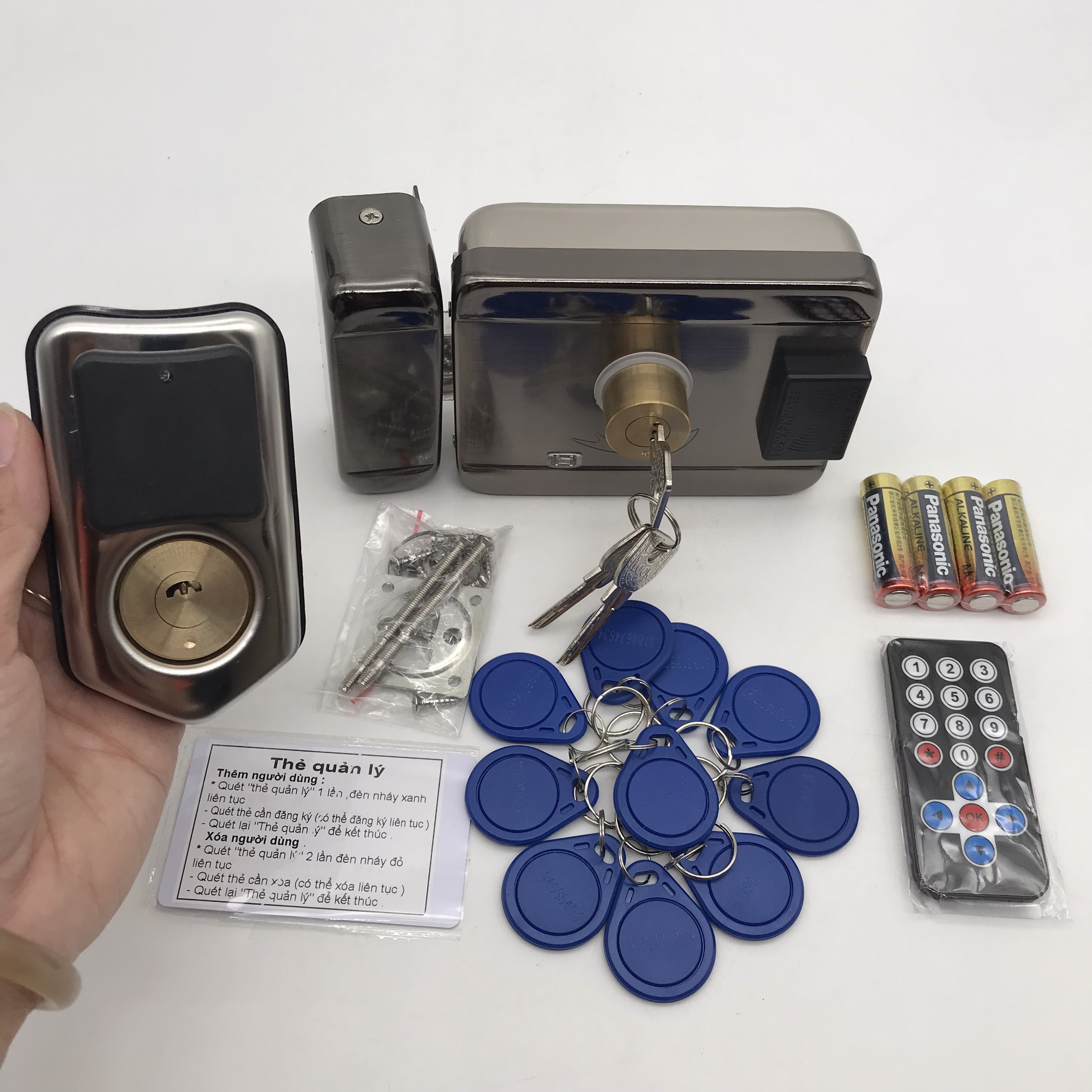 Khóa Cổng Điện Tử Thông Minh Tích Hợp Pin Lên Đến 1 Năm