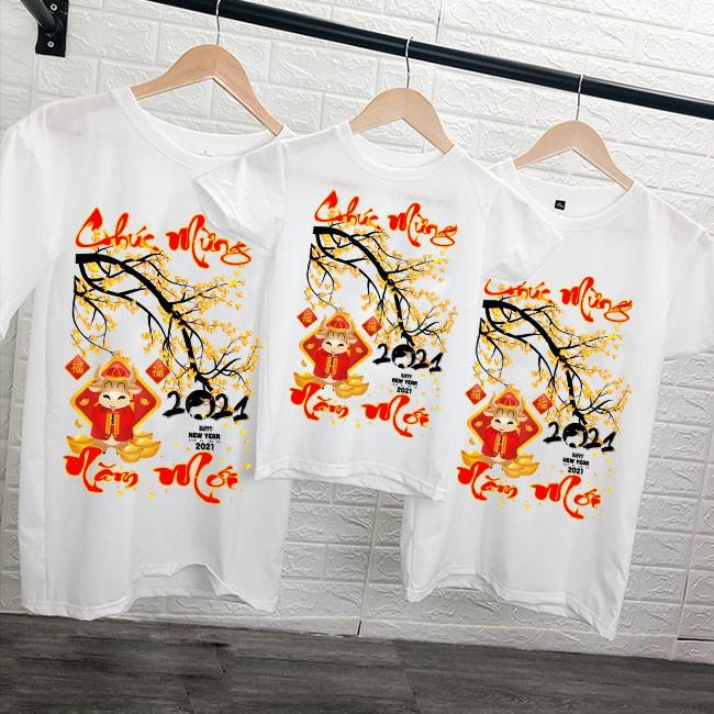 Áo Gia Đình Tết Tân Sửu 2021 Siêu Độc | Hàng Chất Đẹp | Áo Bé Trai | Bé Gái TET12