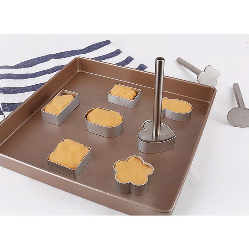 10 Cái Chữ Nhật Dài Dứa Hình Bánh Bánh Cookie Khuôn Bánh Hình Thú Cắt Báo Chí Cho Nhà Bếp