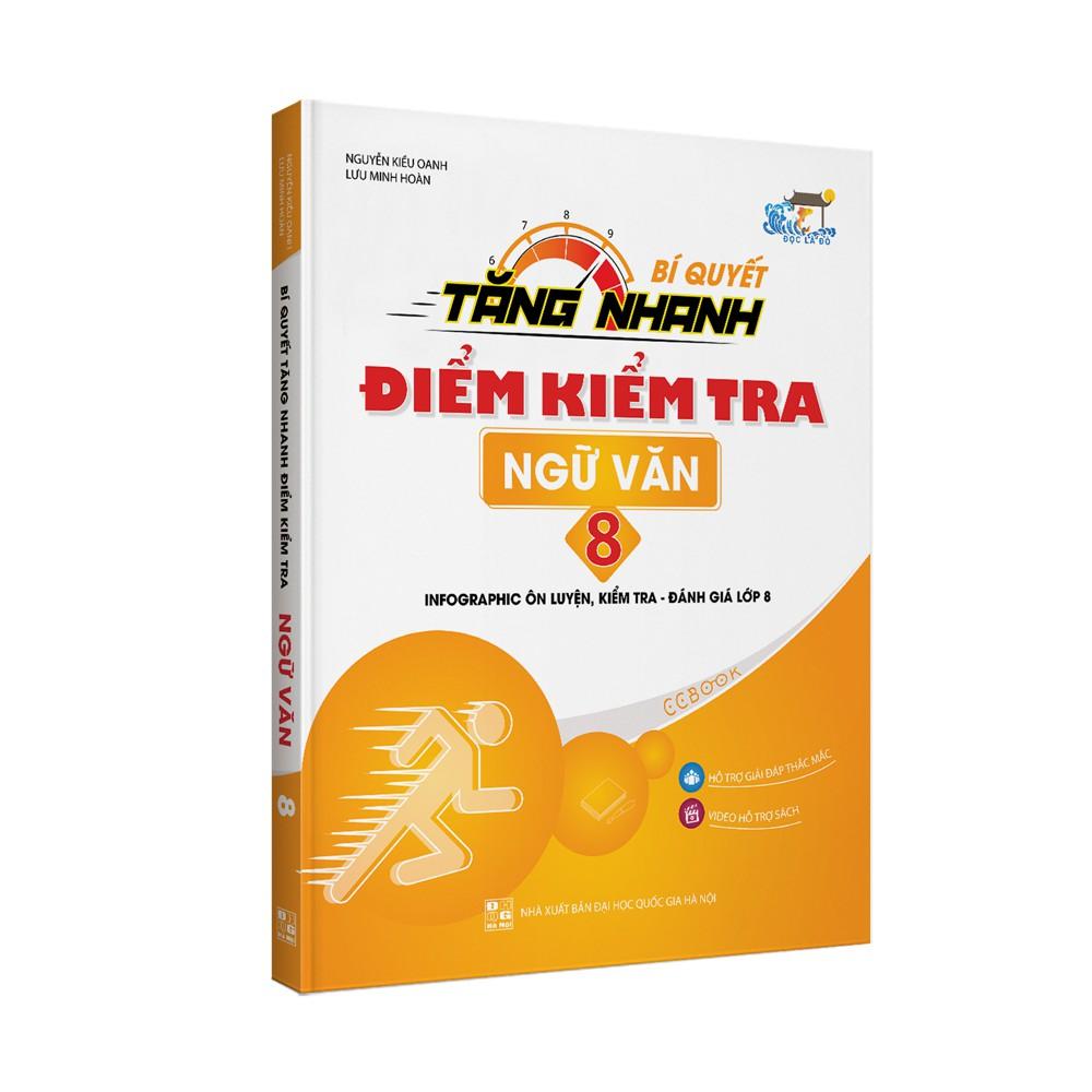 Sách - Combo Bí quyết tăng nhanh điểm kiểm tra Toán Văn Anh lớp 8 - Tập 1