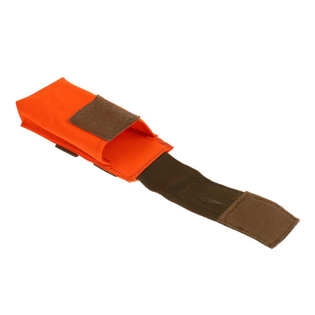 2x Outdoor Hunting Tourniquet Pouch First Aid Molle Bags Orange Black