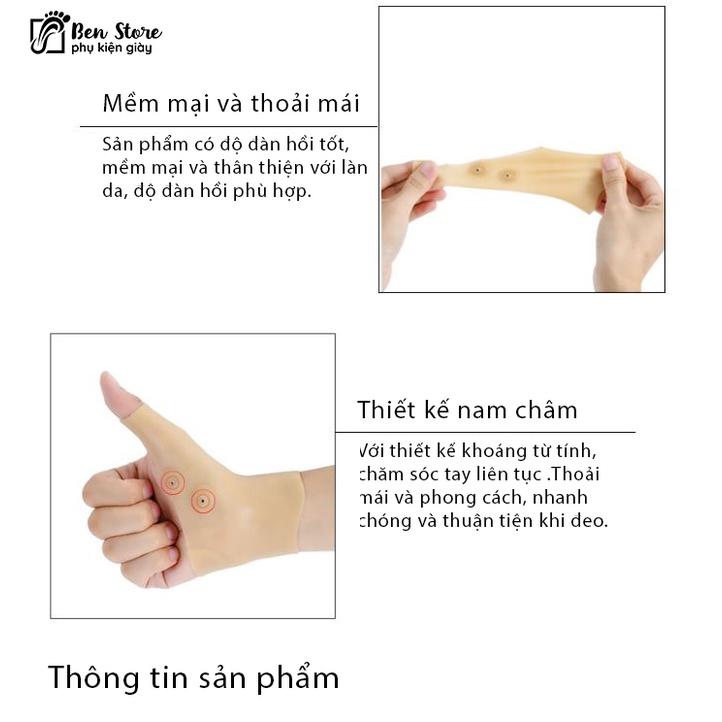 1 Chiếc Găng Tay Trị Liệu Từ Tính Thể Thao Găng Tay Điều Chỉnh Áp Lực Giảm Đau Khớp Cổ Tay Bằng Silicon #sil58