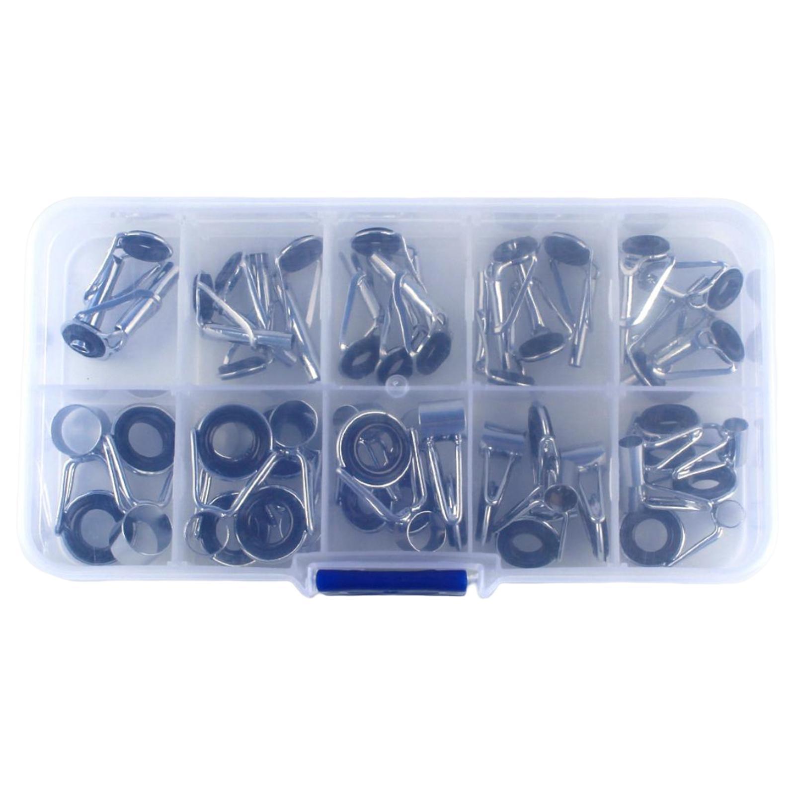 7pcs Fishing Replacement Rod Rings/Tips Guides, Various Sizes Repair Guides