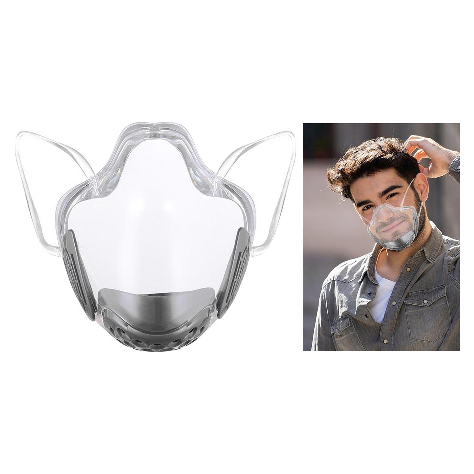 3Pcs Clear Face Mask Anti Fog Balaclava Face Cover Visible Expression