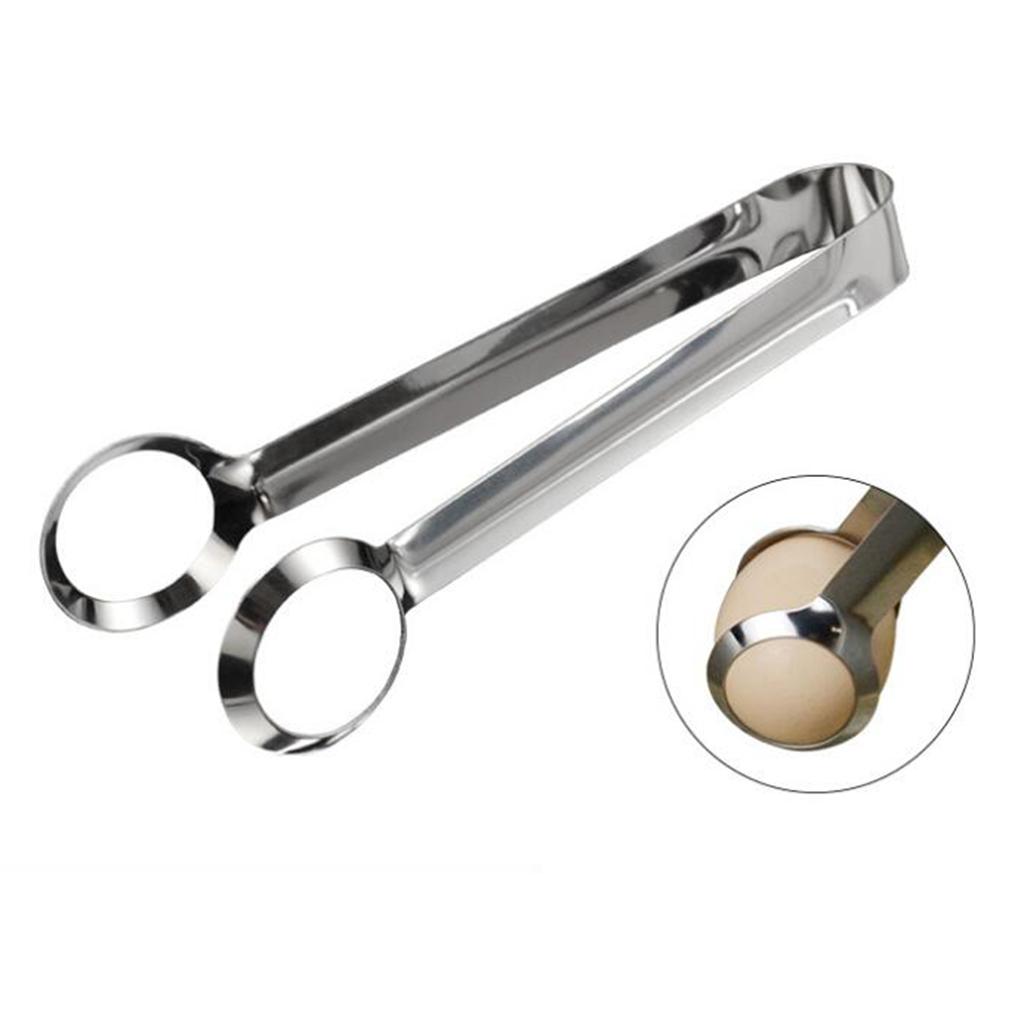 Stainless Steel Tweezers Kitchen Egg Tongs Clip Culinary Frying Food Tongs