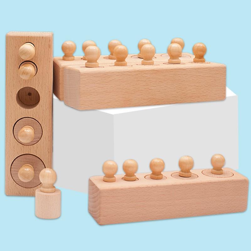 BỘ GIÁO CỤ MONTESSORI HÌNH TRỤ CÓ NÚM