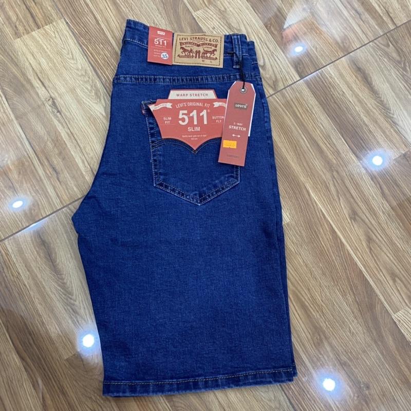 Quần Short Jean Nam Quần Sọt Rin Nam Co Giãn Bigsize Xanh Lịch Sự Thể Thao