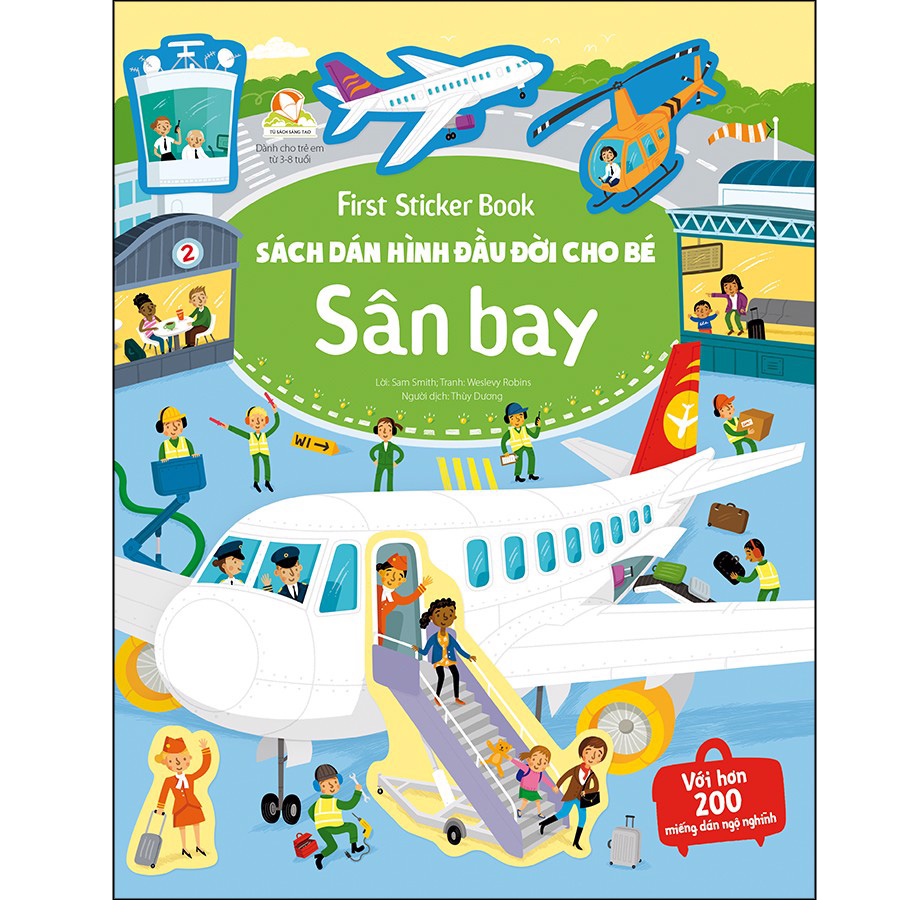 First Sticker Book - Sách Dán Hình Đầu Đời Cho Bé - Sân Bay 75N