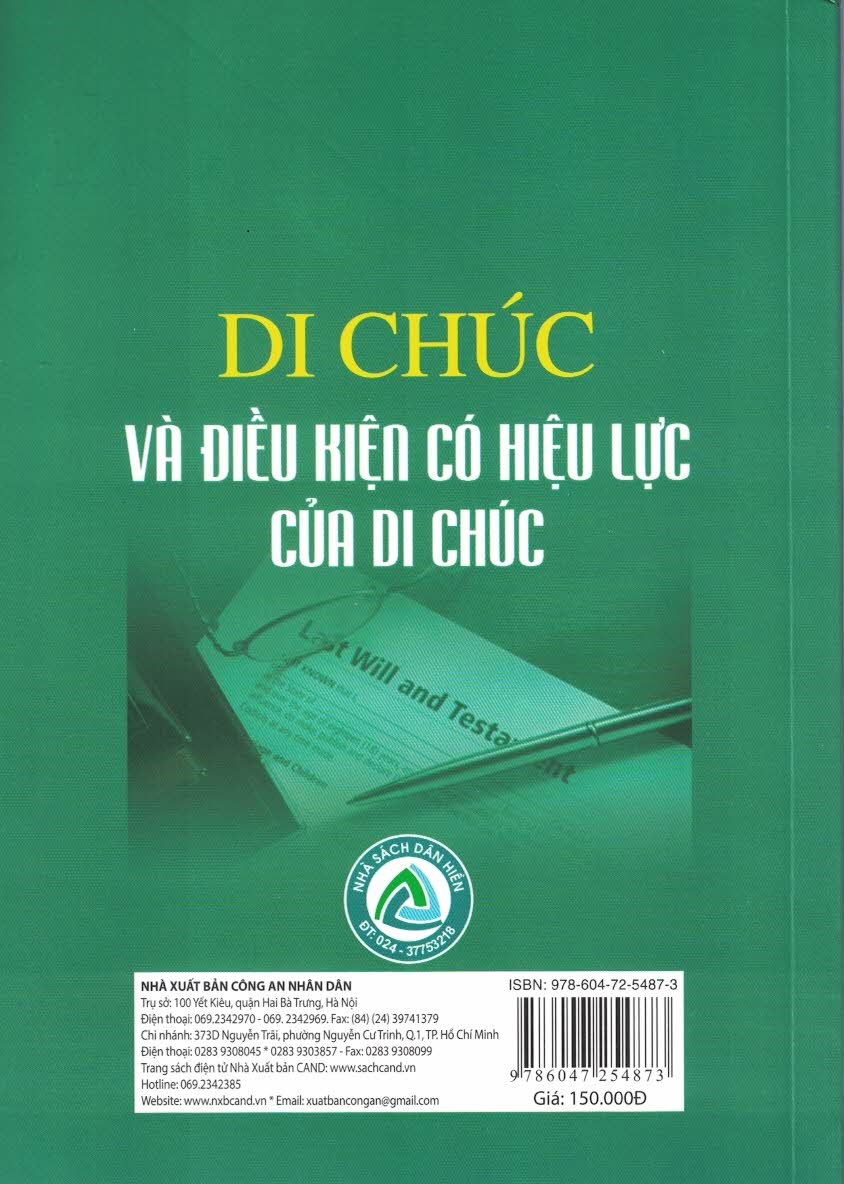 Di chúc và điều kiện có hiệu lực của di chúc