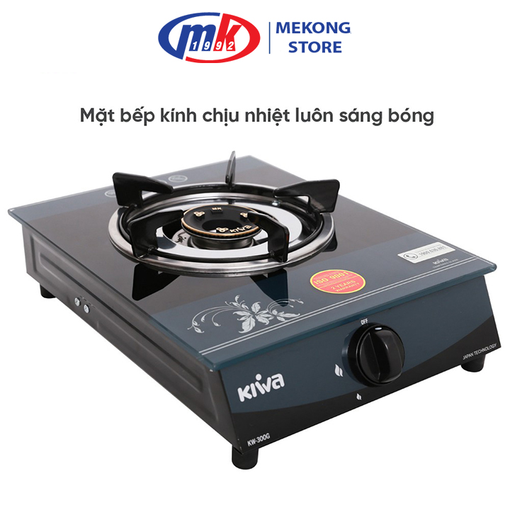 Bếp gas đơn Kiwa KW-300G _ Bảo hành 24 tháng chính hãng Mekong