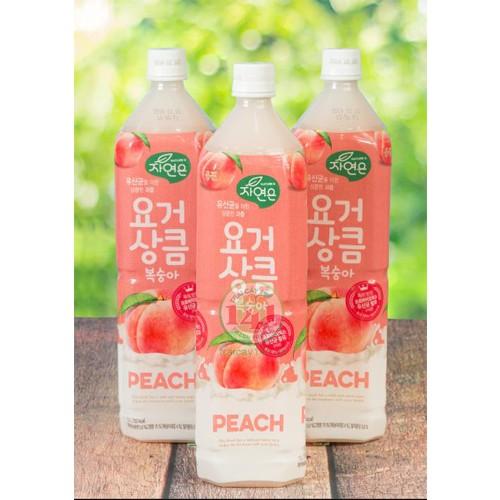 COMBO 3 Nước ép lợi khuẩn vị đào Woongjin 1.5L