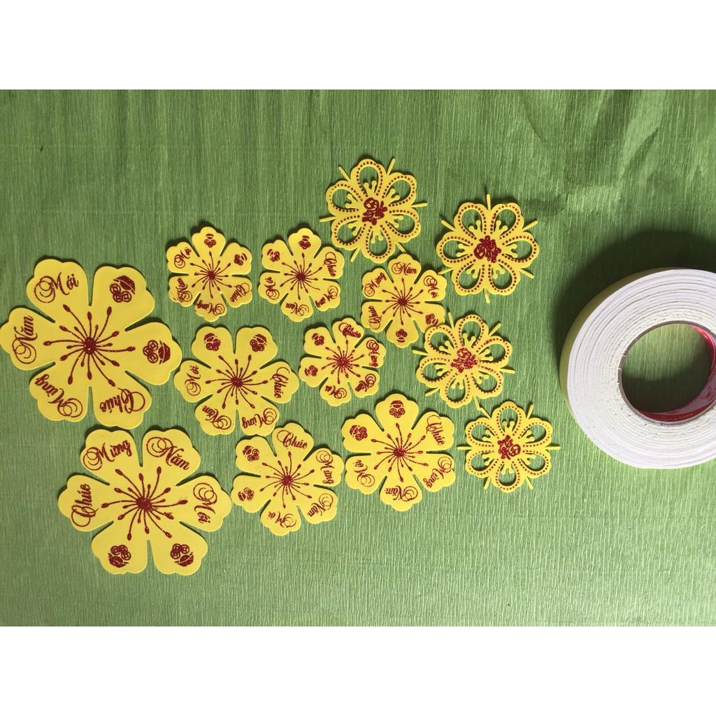 Bộ 13 hoa mai dẻo trang trí tết tặng