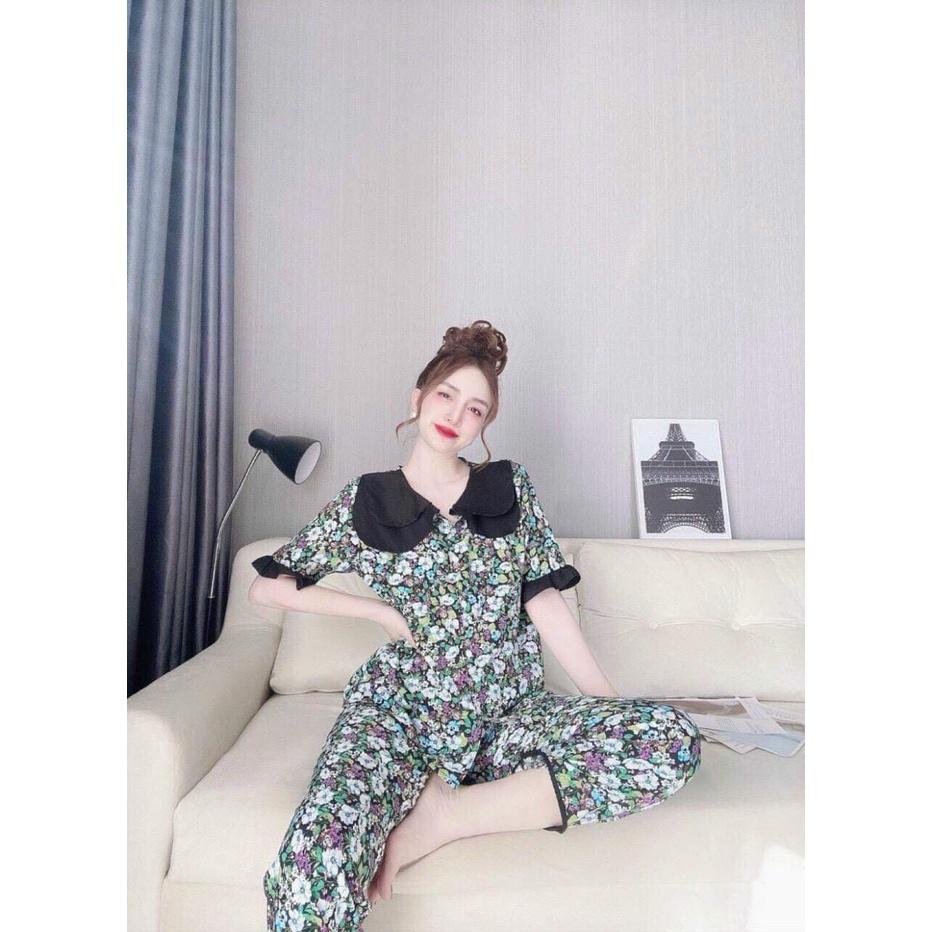 SET BỘ LỤA HOA DÀI SIÊU DỄ THƯƠNG,KIỂU DÁNG THỜI TRANG PHÙ HỢP MỌI LỨA TUỔI