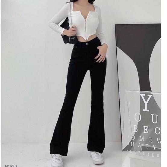 Quần Jean Ống Loe Aso Dài 95cm-98cm (LD03)