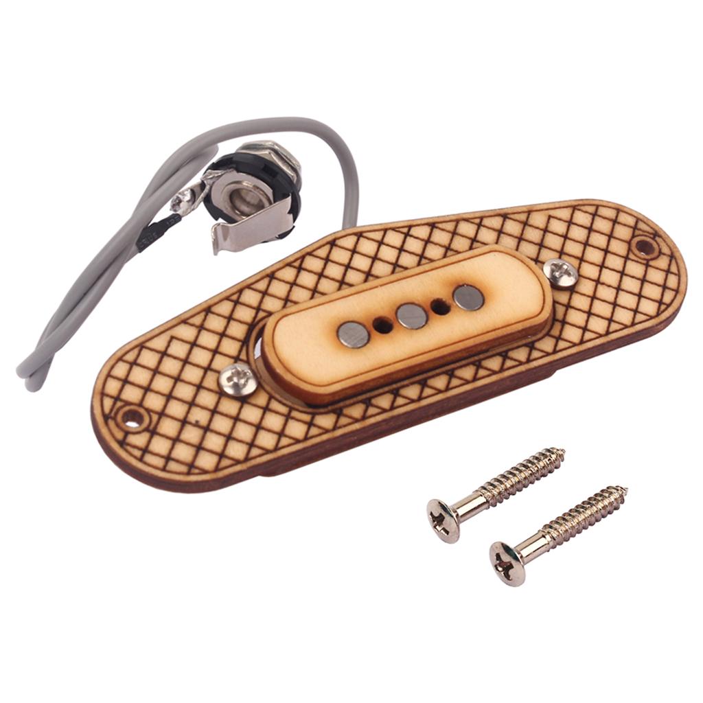 Humbucker Pickup Set Output Socket for 3-String Cigar Box Guitar Replacement Parts