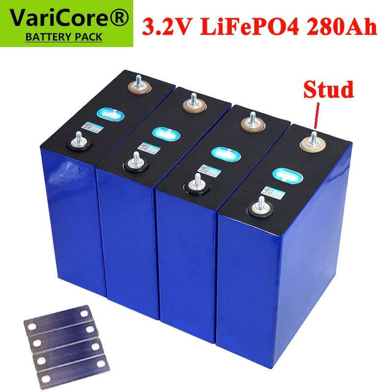 4 Pin Sạc VariCore 3.2V 280Ah 310Ah Lifepo4 DIY 12V 280AH Cho Xe Điện RV Năng Lượng Mặt Trời Xe Golf Miễn Phí Màu Sắc: 200Ah Bông 4 Chiếc