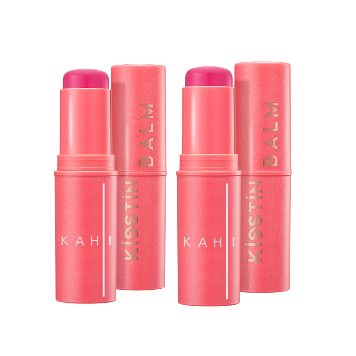 Combo 2 Thỏi Sáp Dưỡng Ẩm Kahi Kisstin Balm Pink - Làm Hồng Da Mặt 9g