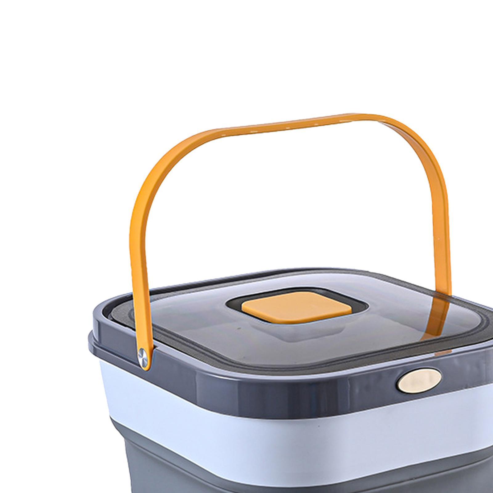 Folding Airtight Rice Storage Container Flour Beans Storage Bin Sealed Cans