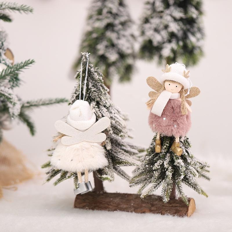 Búp bê thiên thần nhồi bông trang trí cây thông giáng sinh/năm mới