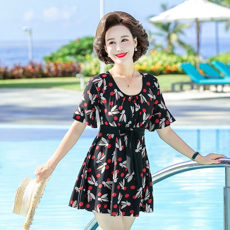 Đồ bơi nữ trung niên kín đáo Bikini cho người lớn tuổi trang nhã cho các mẹ các bà