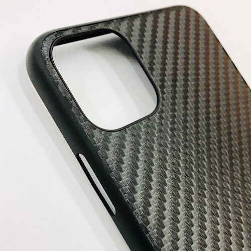 Ốp lưng cho iPhone 11 Pro Max hiệu G-Case Dark Leather Carbon mỏng 1 mm - Hàng nhập khẩu