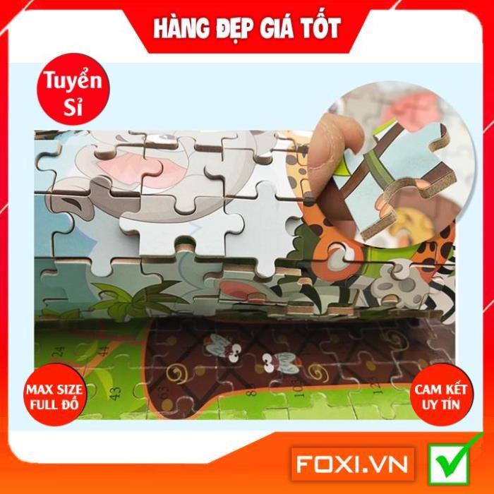 Tranh xếp hình-ghép hình 200 miếng gỗ Foxi puzzle nhiều chủ đề-Đồ chơi cho trẻ-phát triển trí tuệ